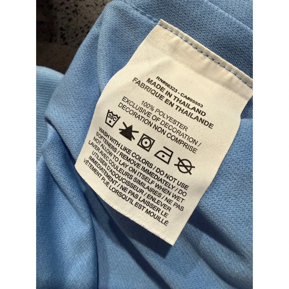 Nike‎ Dri-FIT Womens XL Light Blue Running Athletic Shorts Elastic Waist Swoosh